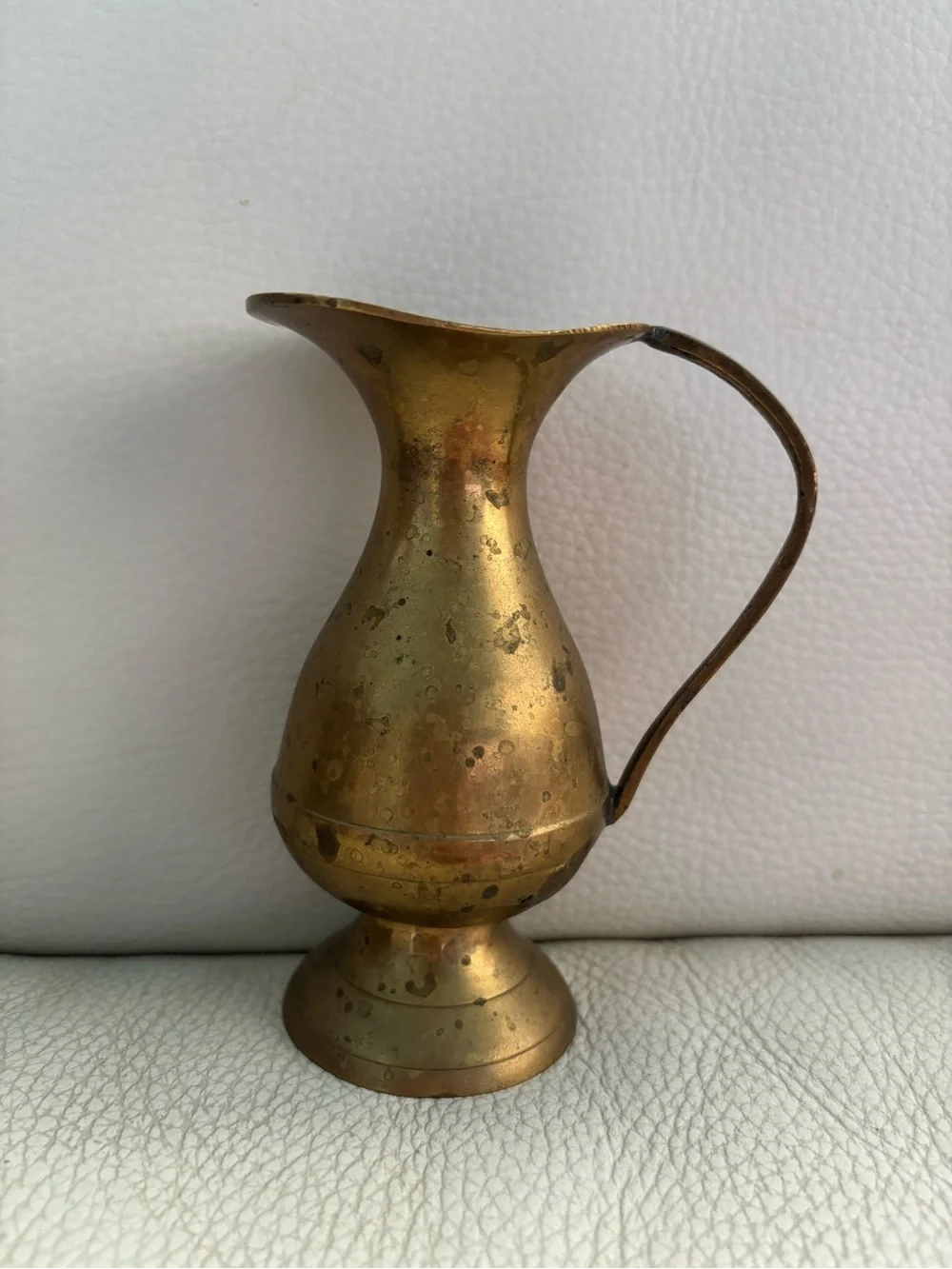 Brass Decorative Pitcher Vase - Gold Finish